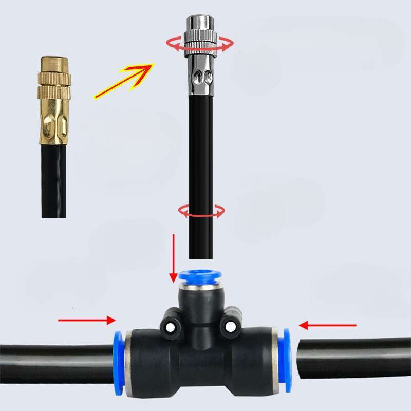 Aspersor automat universal reglabil cu micro-spray, irigare, răcire, umidificare, inserție rapidă_voghion.com