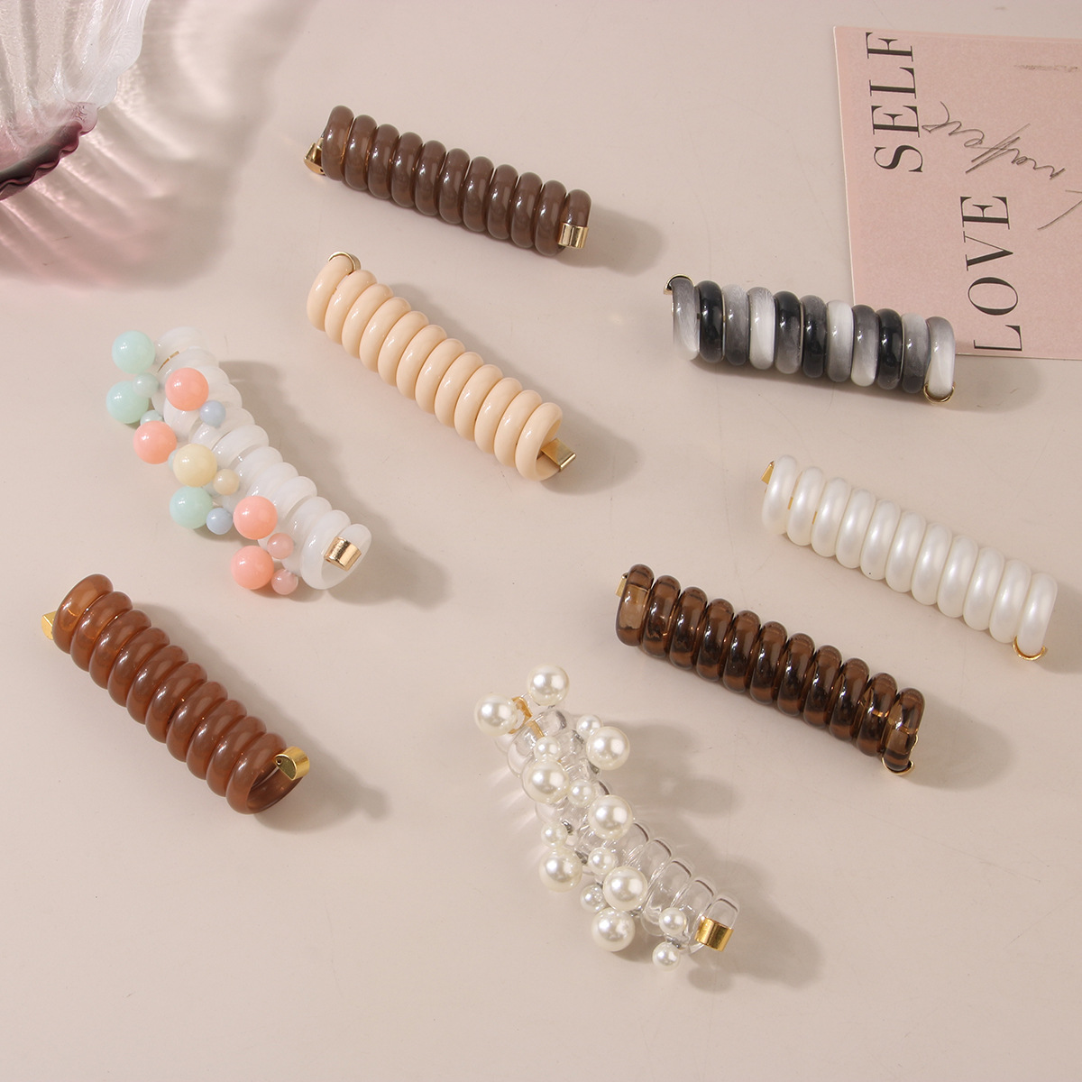 Guanyang cross-border new braiding artifact straight telephone line hair rope ponytail hair accessories simple fixed hair ring headdress_voghion.com