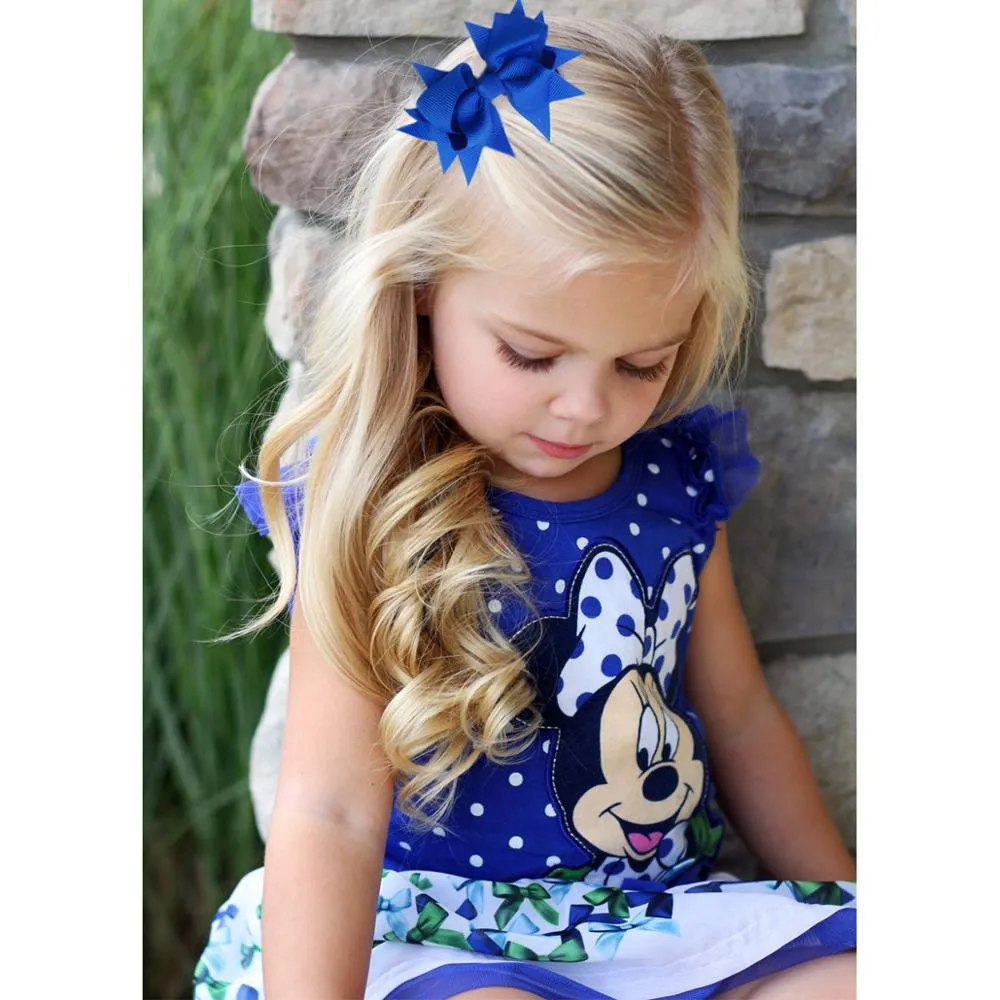 40 clip a coccodrillo con fiocchi in nastro solido per bambina da 3 pollici per bambini piccoli Accessori per capelli per bambini_voghion.com