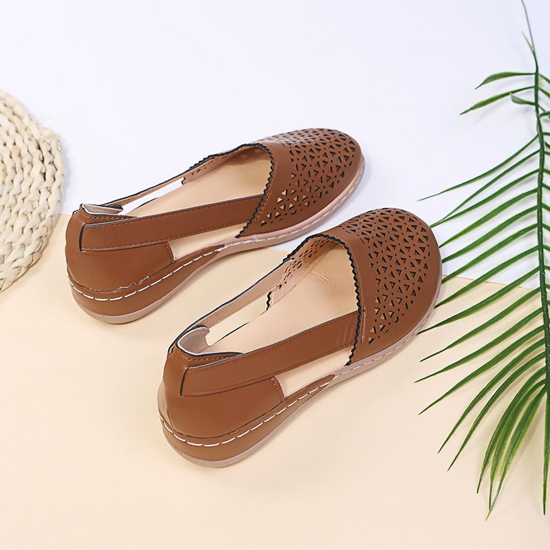 Modische, lässige, perforierte Schuhe für Damen_voghion.com