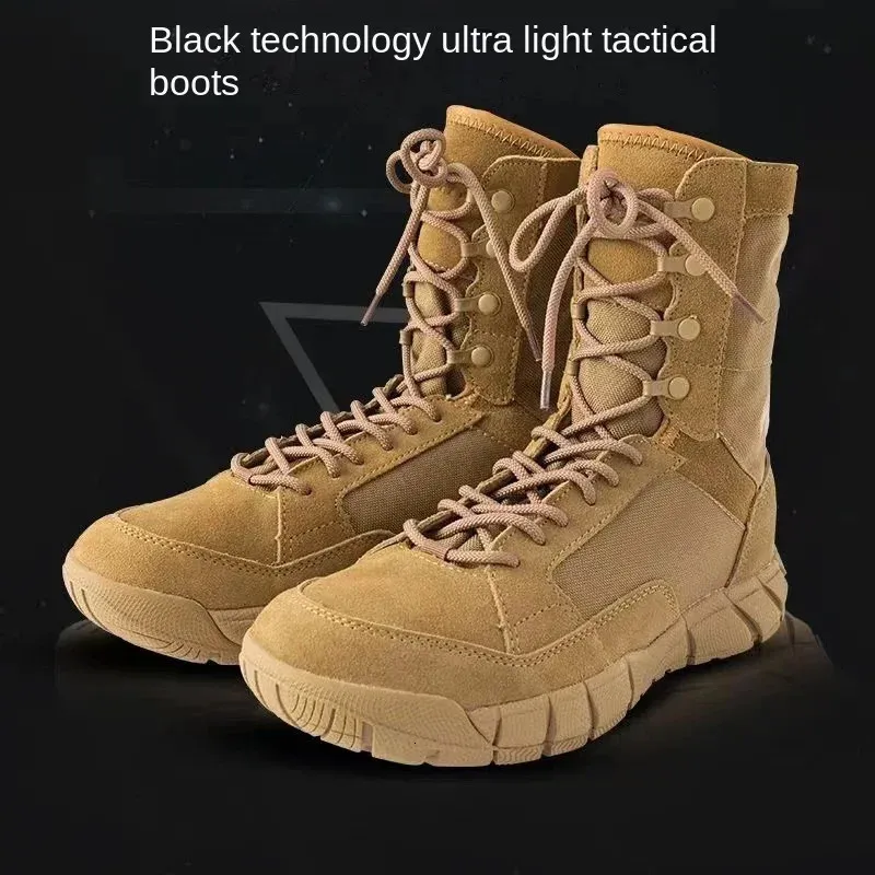 Tactical Boots For Men Durable Hiking Shoes Desert Combat Style_voghion.com