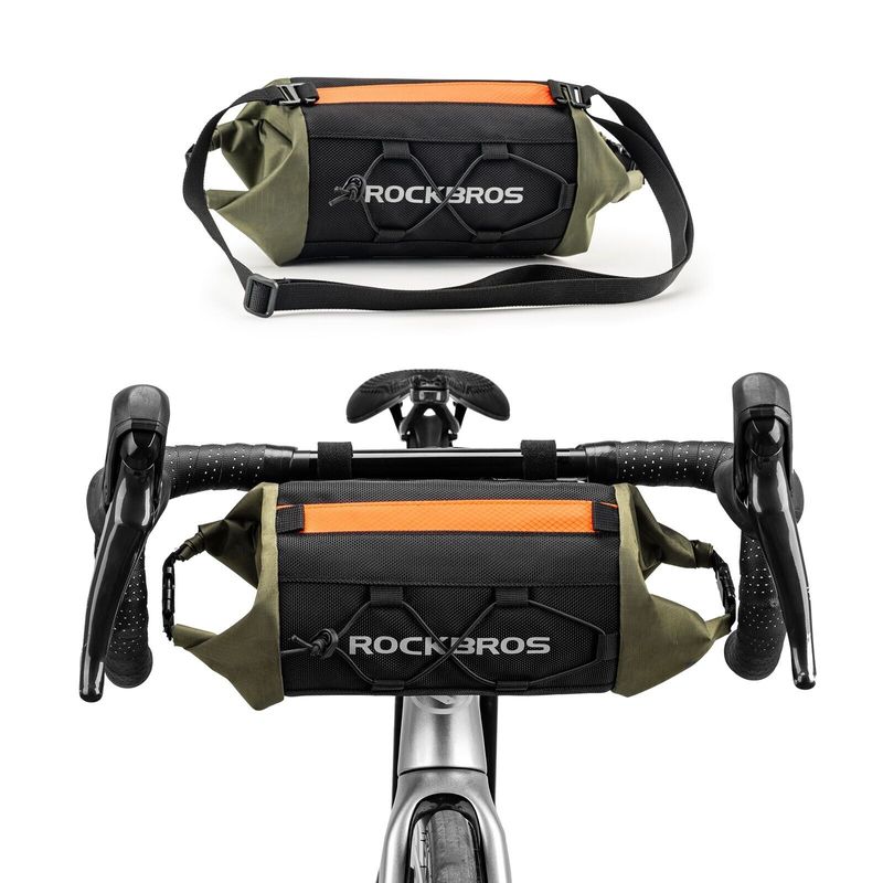 ROCKBROS Bag, 2 - 2,4L ūdensizturīgs velosipēda stūres soma_voghion.com