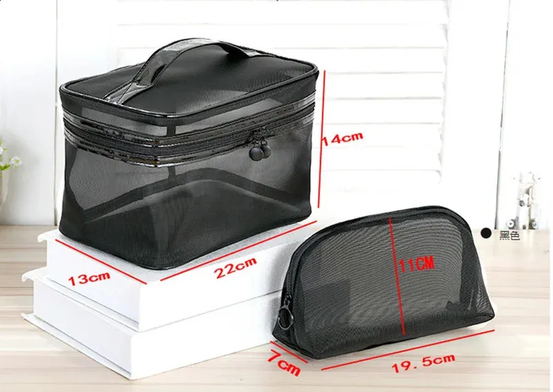 Mesh Transparent Make-Up Männer Frauen Kleine Große Reise Kosmetische Veranstalter Fall Necessaries Make-Up Waschen Kulturbeutel_voghion.com