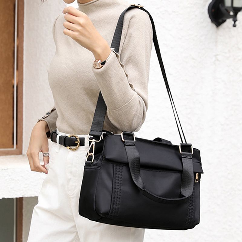 Neue Damen-Umhängetaschen mit Griff oben, hochwertiges Nylon, Freizeit-Umhängetasche für Damen, große Kapazität_voghion.com