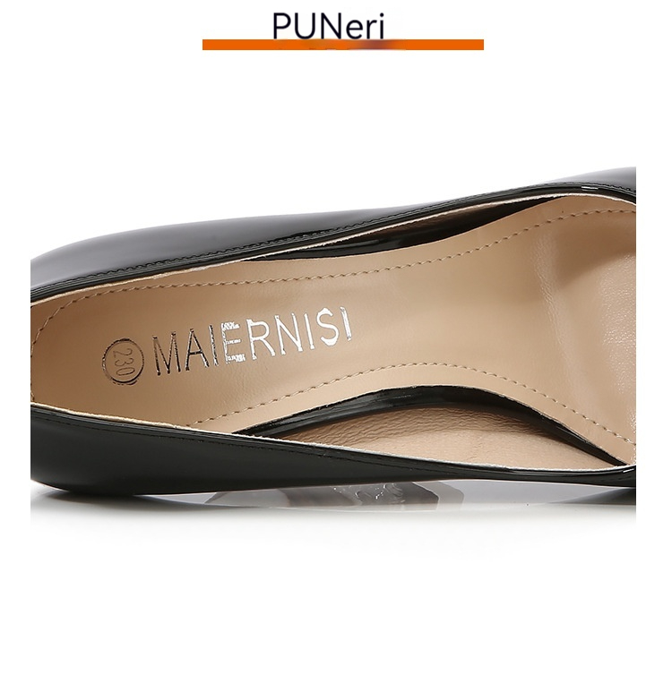 Cea mai recentă celebritate de pe internet din 2024, cu toc de cristal transparent, pantof supradimensionat cu toc înalt, gură superficială, stil cu guler alb de birou_voghion.com