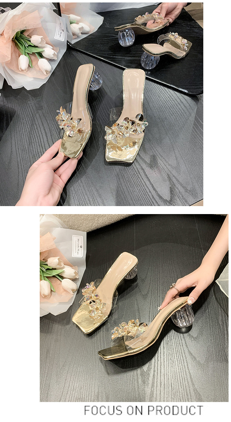 2024 Pantofole con tacco alto a forma di cristallo trasparente a forma di fiore dolce coreano estivo 2024 per donna_voghion.com