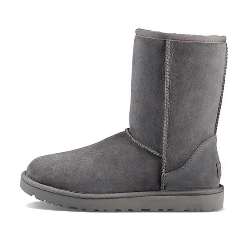 Boots Australia Designer Womens Girls Ankle Winter Snow Boot Slip-On fur Leather Ladies Booties Bailey Bow Chesut Black_voghion.com