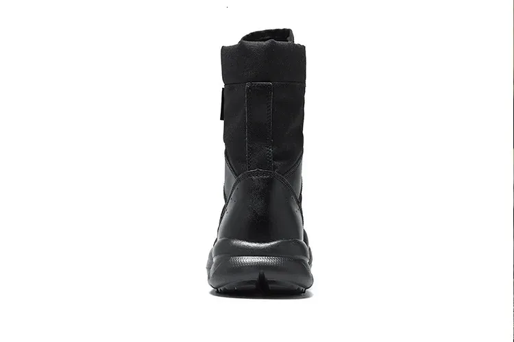 Waterproof Men's Work Ankle Boots Lace Up Motorcycle Boots_voghion.com
