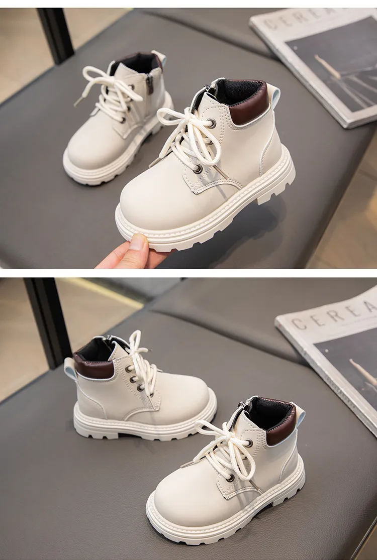 Baby Short For Boys Autumn Winter Children Leather Happysteps Fashion Toddler Girls Boots Anti Slip Kids Snow Shoes_voghion.com