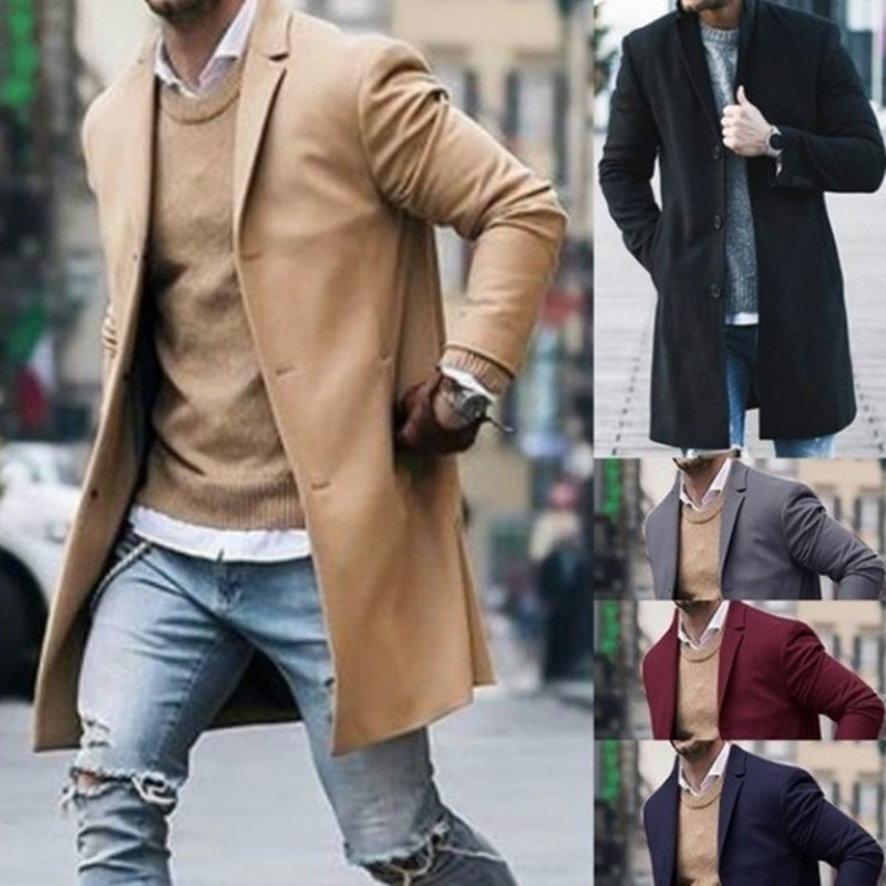 trench Men's tweed coat for men_voghion.com