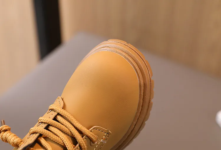 Pantofi sport pentru copii mici, toamnă și iarnă, noi, fete, maro, Kidsnest, băieți, casual, cu talpă moale, cizme scurte, mărime_voghion.com