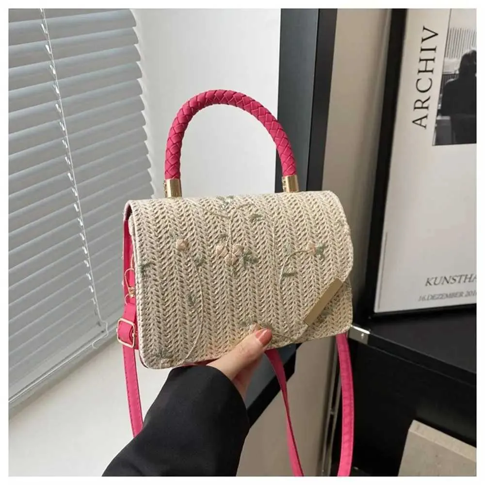 Borsa a tracolla in paglia boho per donna estate spiaggia mare_voghion.com