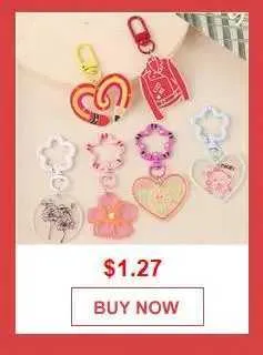 Porte-clés coréen en forme de cœur rouge Y2K avec pendentif en forme d'émoji rétro, accessoire punk doux, bijoux Haruku_voghion.com