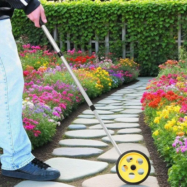 Portable Distance Measuring Roller For Outdoor Use, 0-9999.9m Range, Compact Design, Multi-Purpose Measurement Tool_voghion.com