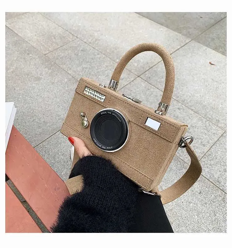 2023 Nuove donne personalizzate moda forma di macchina fotografica pochette da donna casual mini crossbody piccola borsa a tracolla borsa C241103_voghion.com