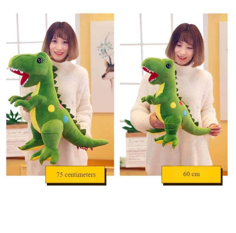 Tyrannosaurus Rex de pluș fată dormind băiat pânză păpușă cadou copii dinozaur jucărie colecție completă_voghion.com