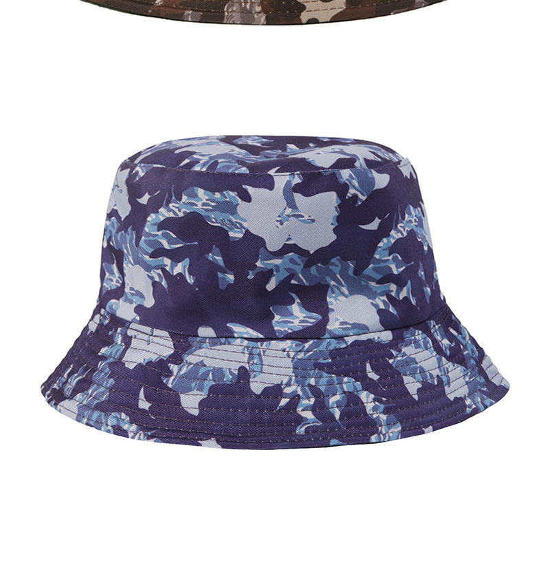 Zonnebrandcrème nieuwe zomercamouflageprint, vissershoed met brede rand, een must-have item voor buitenreizen, gedragen op beide_voghion.com