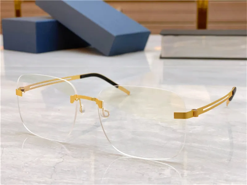 Designer-Mode-Sonnenbrillenrahmen für Männer und Frauen, randlos, anpassbar, verschreibungspflichtig, Retro-Brille, schraubenlos_voghion.com