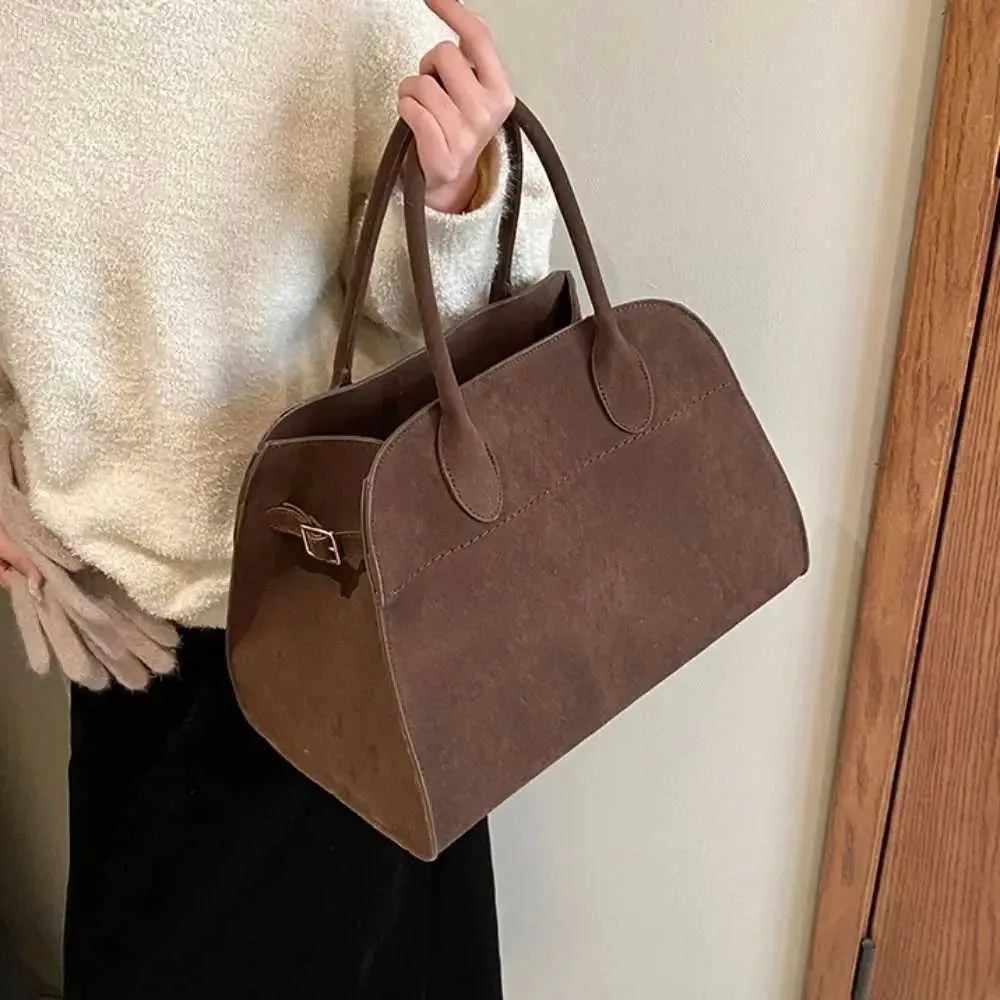Borsa da donna vintage in pelle scamosciata a forma di croce, grande capacità, tracolla regolabile, tinta unita, Y241115_voghion.com