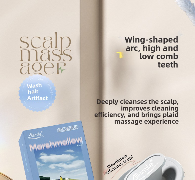 Shampooborstel voor hoofdhuidmassage voor vrouwen - Haarwasapparaat voor thuisgebruik voor diepe reiniging en verzorging onder de douche_voghion.com