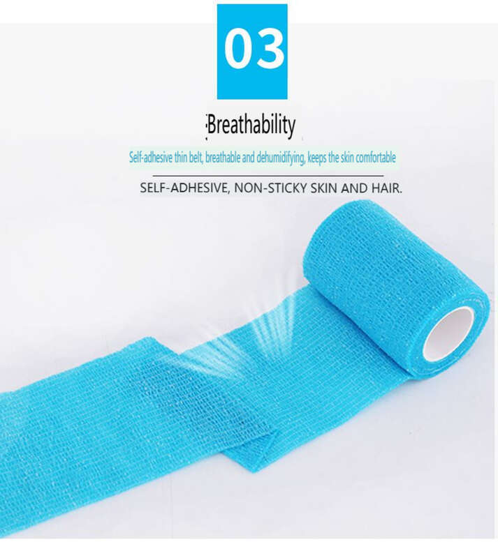 【 100000+repurchases 】 Elastic Self-adhesive Aerobics Bandage White Knee Elastic Wide Ankle Joint Writing Anti Abrasion_voghion.com