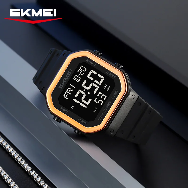 Men's Digital Sports Watch With Countdown Clock And Back Light_voghion.com