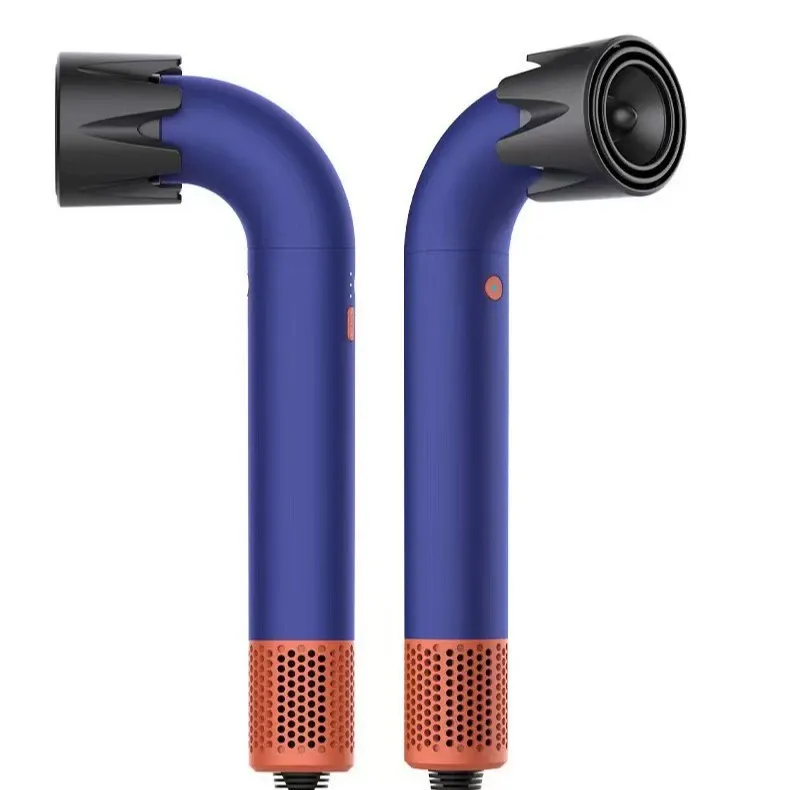 Asciugacapelli ionico di design - Anioni, tubo curvo, silenzioso, soffiatore ad alta velocità e sicuro, Europa_voghion.com
