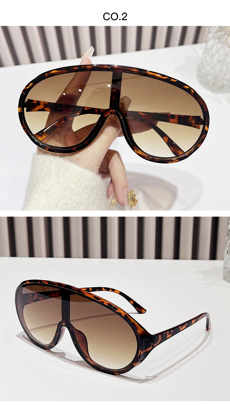 Stylish Large Frame Sunglasses For Men Spring Style Protective_voghion.com