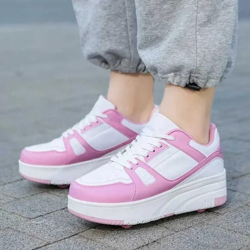 Athletic Outdoor Fashion Roller Skate Shoes Kids Children Casual Sports Toy Gift Games Boys 4 Whls Sneakers Girls Boots_voghion.com