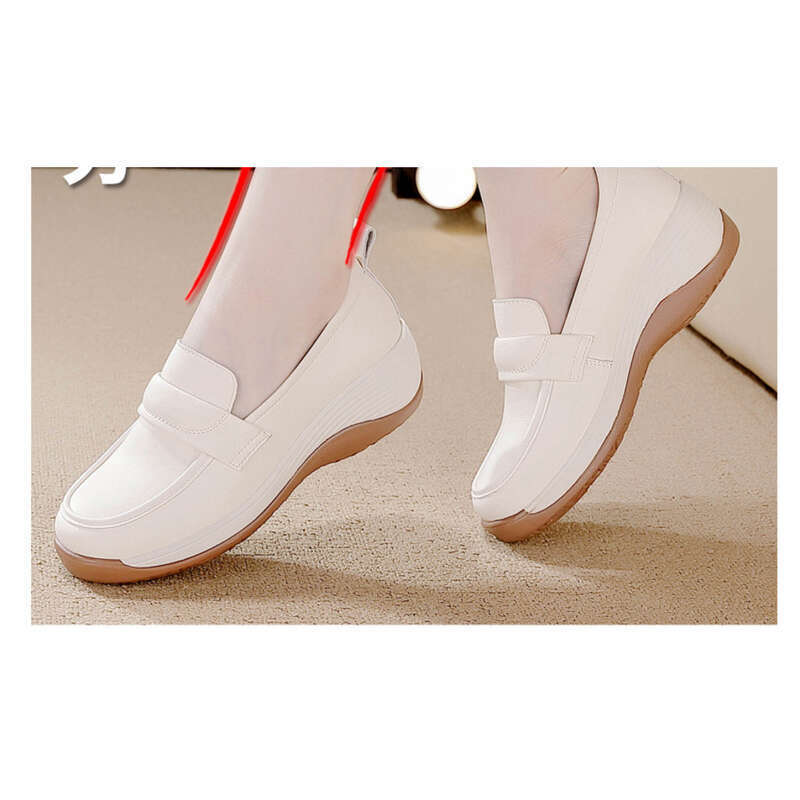 Spring New Comfortable Round Head Thick Bottomed Slope With Women's Shoes_voghion.com