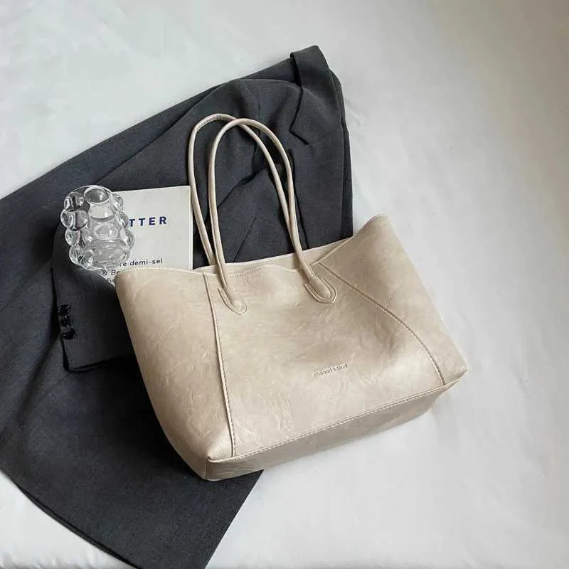 Borsa a tracolla casual da donna, alla moda, grande, per ufficio, per pendolari, con cerniera, per la spesa, a mano ..._voghion.com