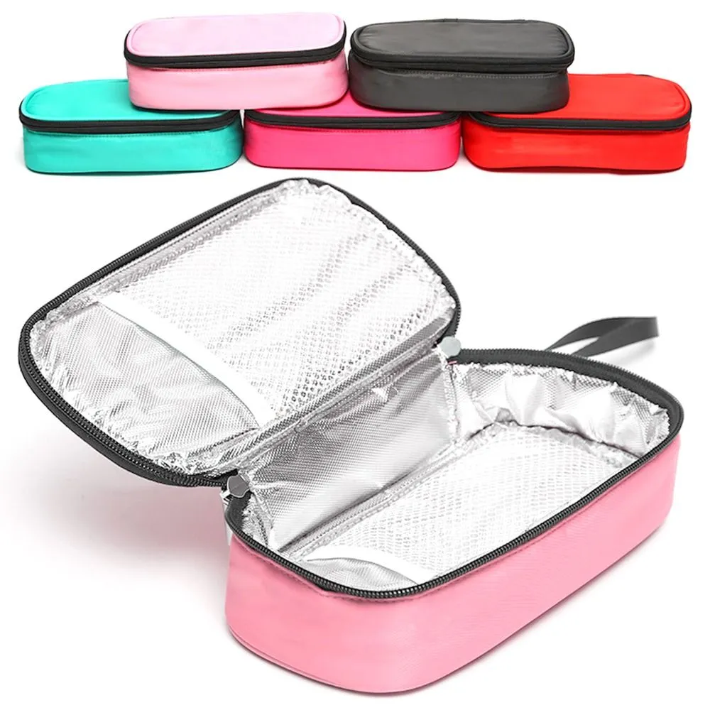 Oxford Without Gel Diabetic Pocket Insulin Cooling Bag Medicla Cooler Pill Protector Travel Case_voghion.com