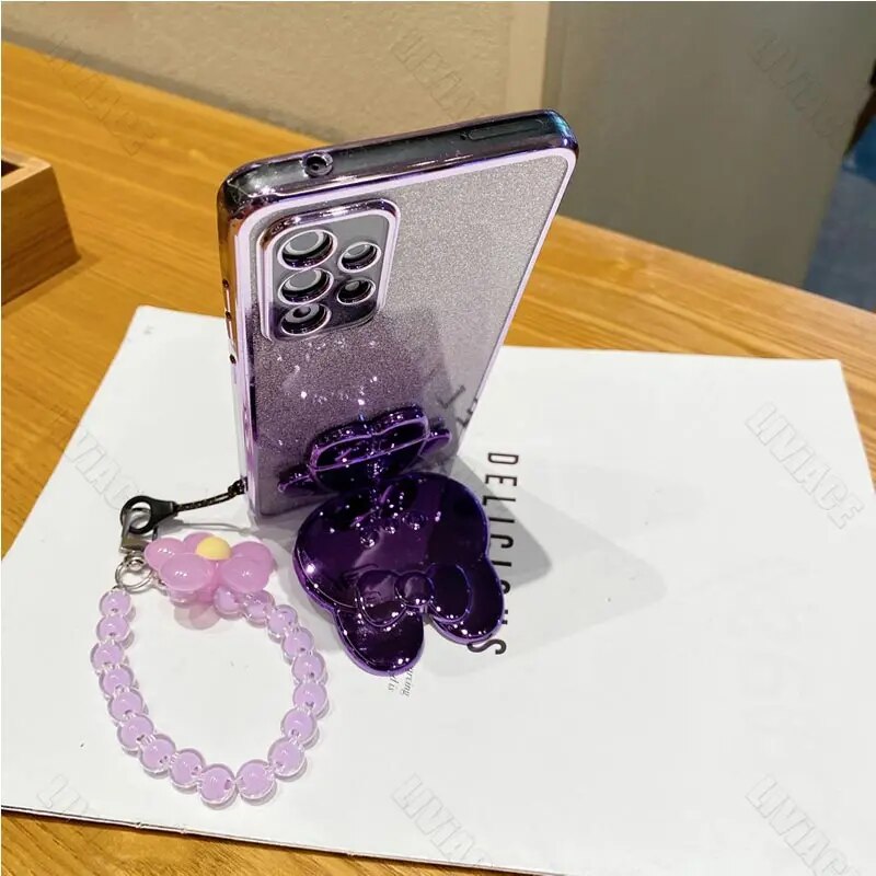 Coque De Protection Motif Lapin Et Fleur Pour Samsung Galaxy_voghion.com