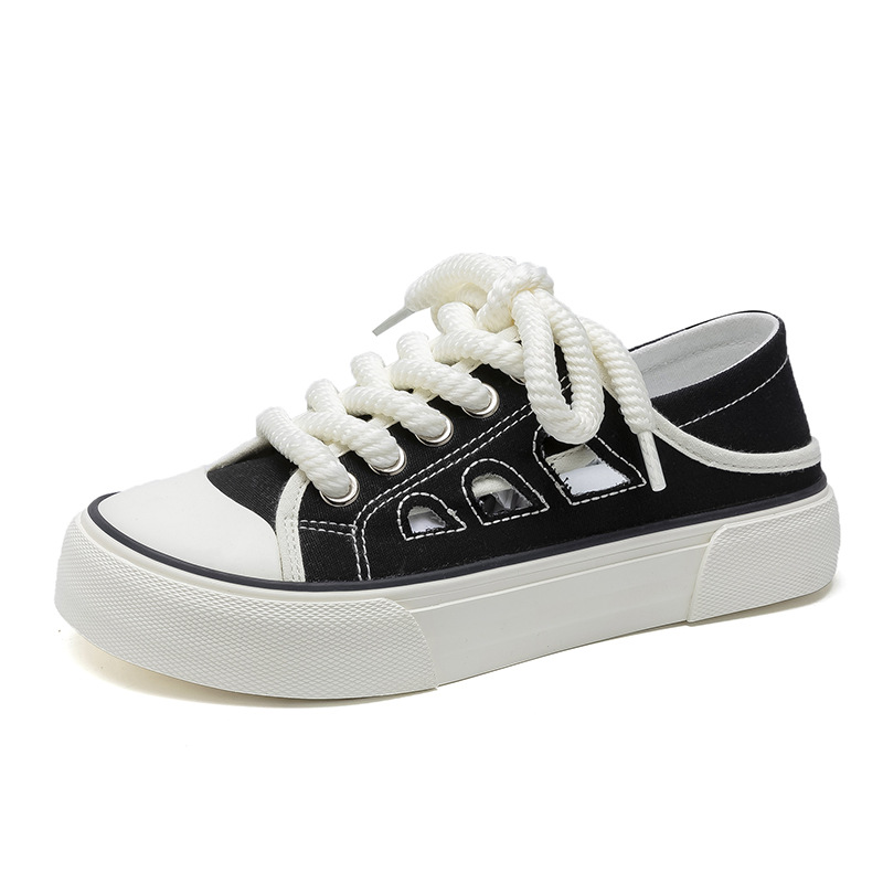 Mango Head Canvas Sandals for Women in Summer 2024, Half Slippery One Step, Chic, White Shoes with High Height, Small_voghion.com