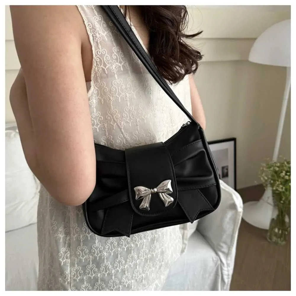 Sac à bandoulière plissé avec nœud coréen pour femme, nouveau sac à main printemps-été 2024, Handba241024_voghion.com