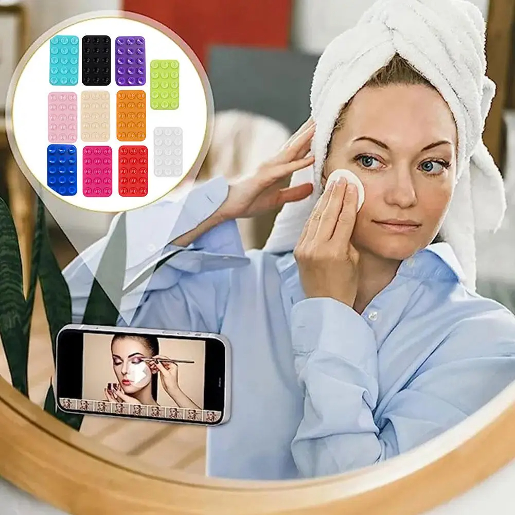 Doppelseitige Silikon-Telefongriffe mit Saugnapf, Telefonzubehör, Handyhalter, Ständerabdeckung_voghion.com