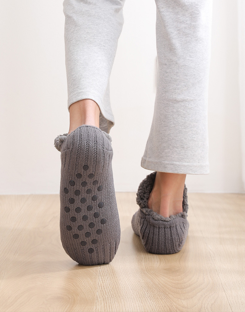 Unisex Socks plus velvet thickened floor socks adult women's floor socks indoor soft bottom socks home winter socks_voghion.com