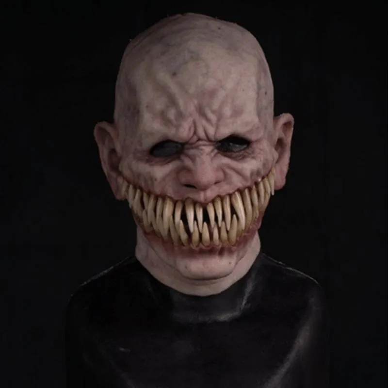 Festmasker Voksen Horror Trick Legetøj Skræmmende Prop Latex Mask Djævle Ansigtsdæksel Terror Uhyggelig Praktisk Joke til Halloween_voghion.com