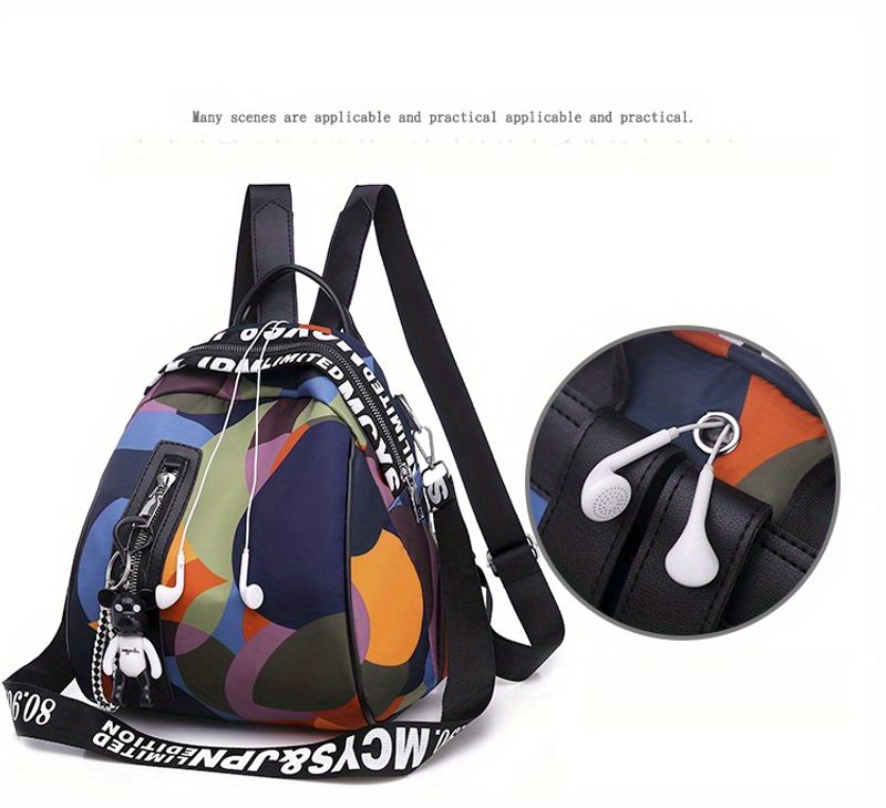 Modischer Rsack aus Oxford-Stoff, Schultasche großem Fassungsvermögen, lässige Unisex-Reisetasche mit modischem_voghion.com