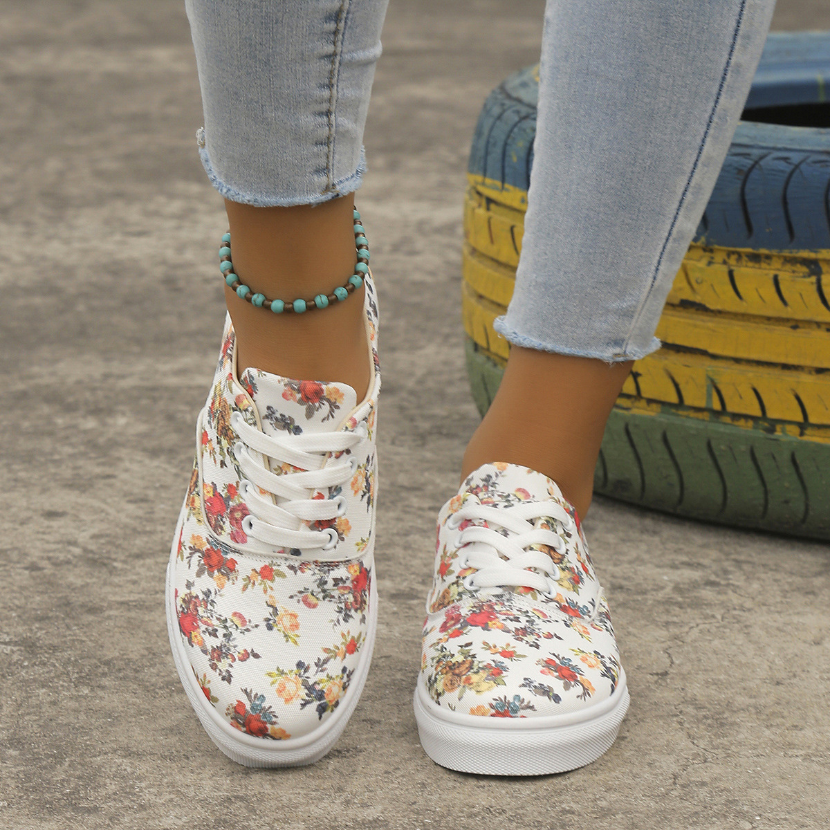 Modische, lässige Low-Top-Canvas-Schuhe für Damen_voghion.com