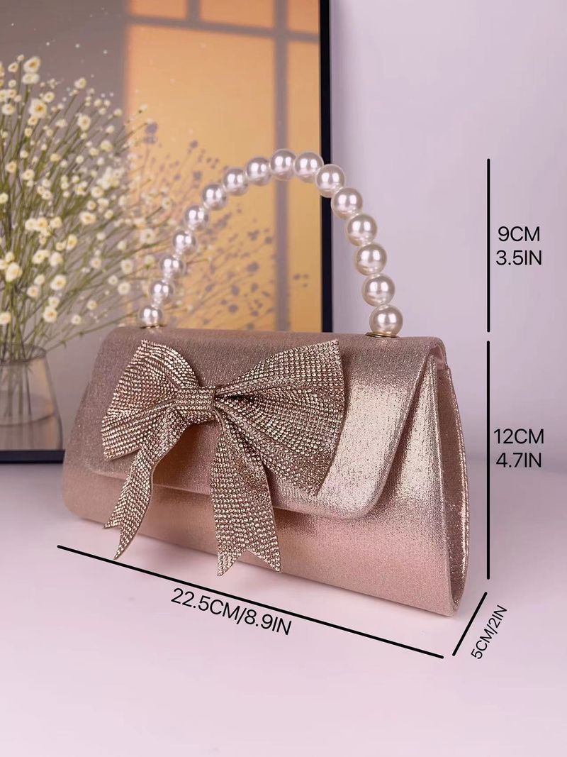 Promi strass bogen kette perle damen handtasche kupplung tasche heißer verkauf neue mode crossbody_voghion.com