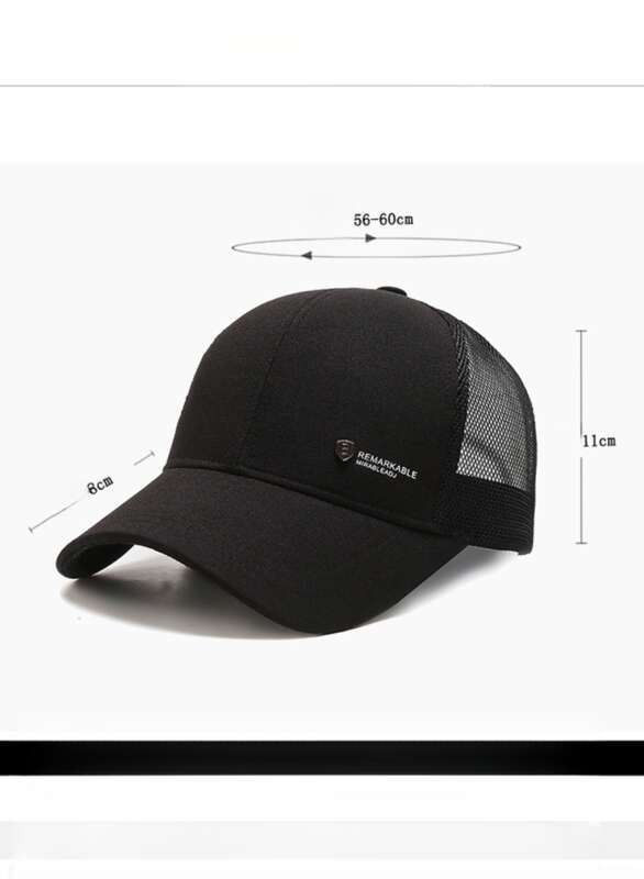 Cappello a becco d'anatra per uomo di mezza età e anziano, estivo, traspirante, in rete, da baseball, per attività all'aperto e tempo libero_voghion.com