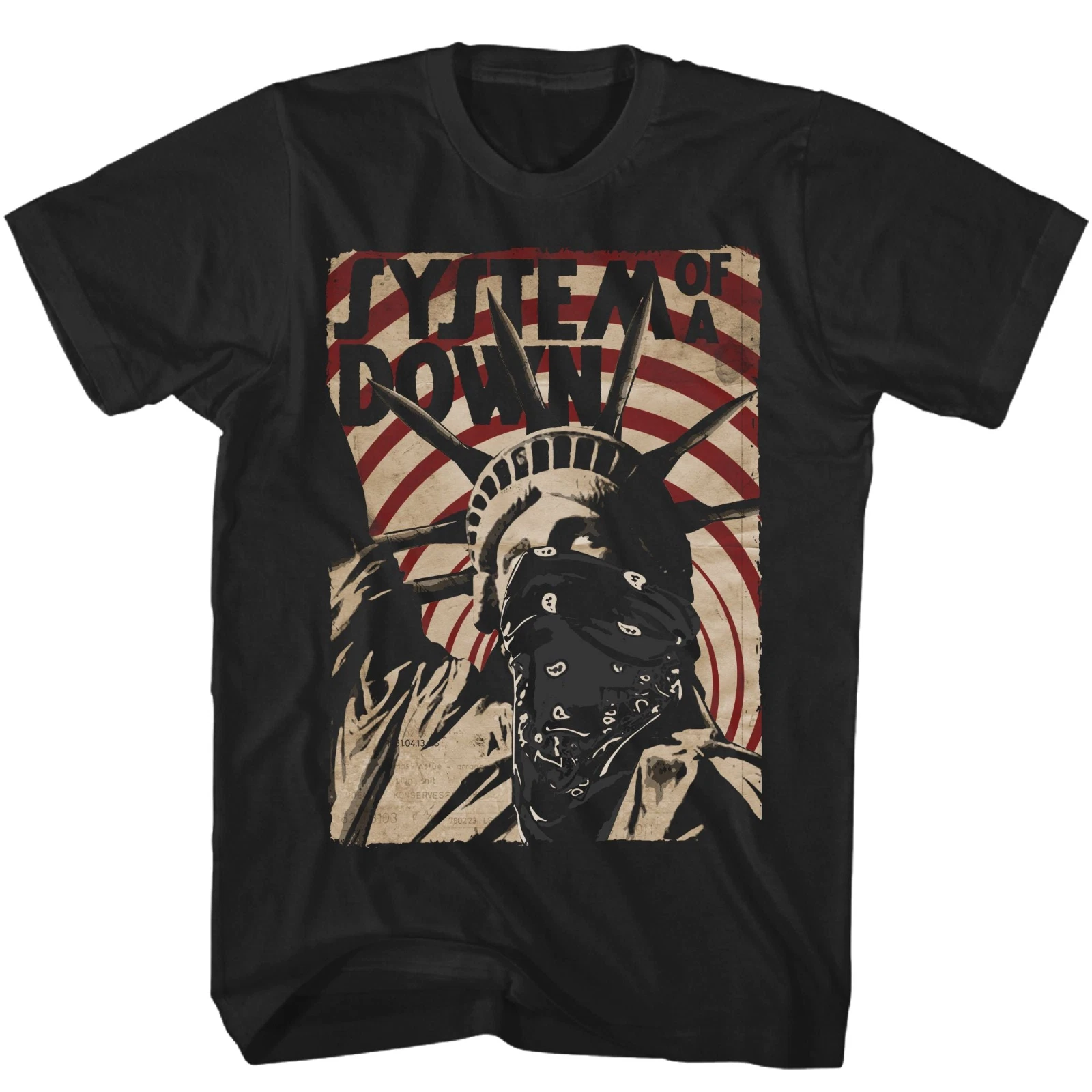 System Of A Down Liberty Bandit T-shirt Unisex Music Rock Tee_voghion.com