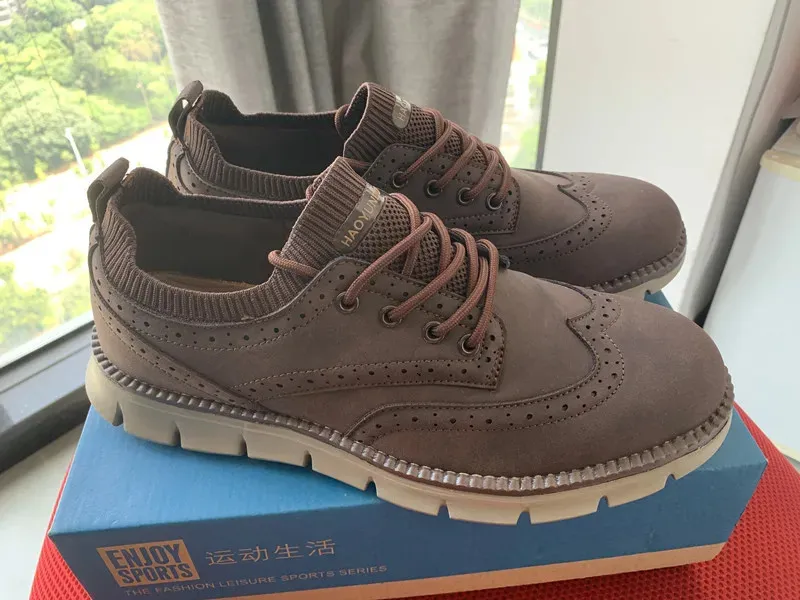 Mocassini oxford in mesh da uomo - scarpe in pelle eleganti_voghion.com