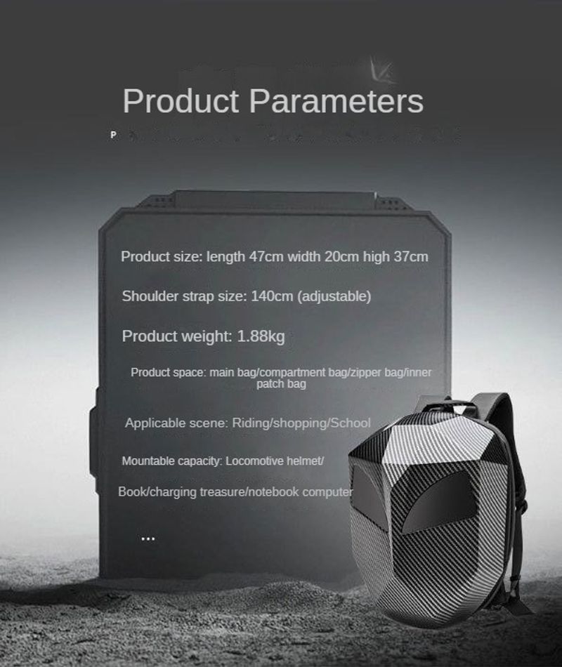 Rider led outdoor sport radfahren motorrad rucksack hartschale wasserdichte volle reiter helm tasche_voghion.com