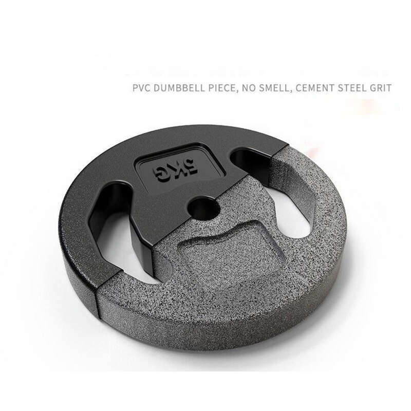 【Vânzare fierbinte în magazin】 Piese de halteră acoperite cu cauciuc, ecologice, greutate completă, gantere cu orificiu mic_voghion.com
