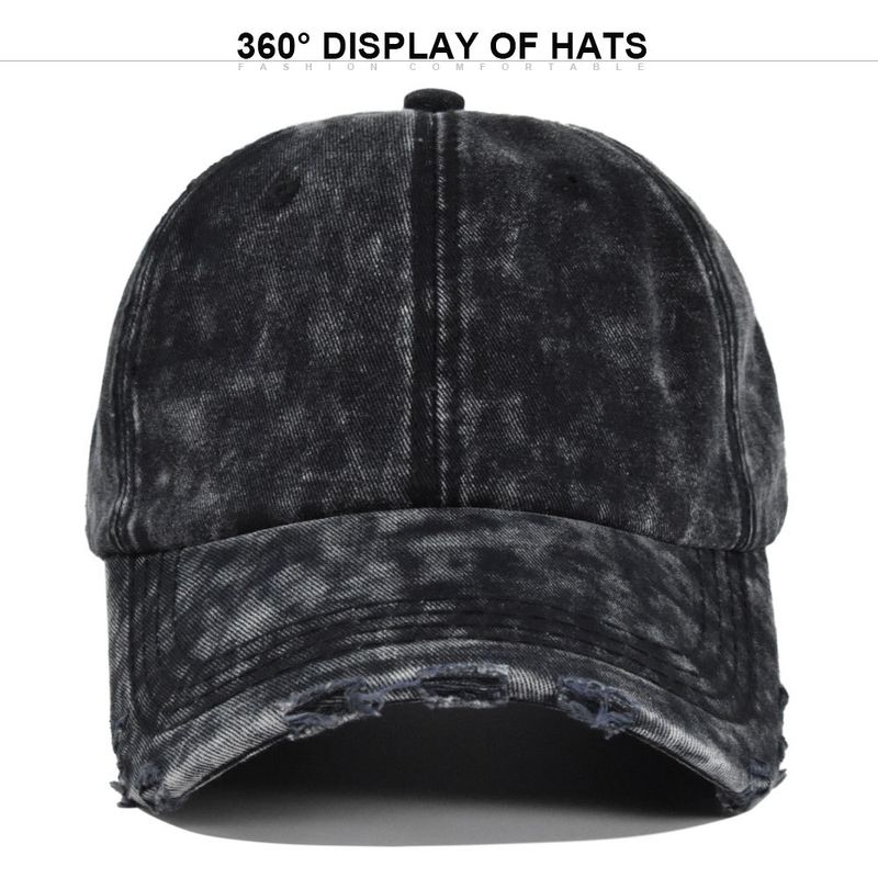 Unisex scrubbaseball retro enkla utomhussportkepsar med böjda takfoten för att täcka solen._voghion.com