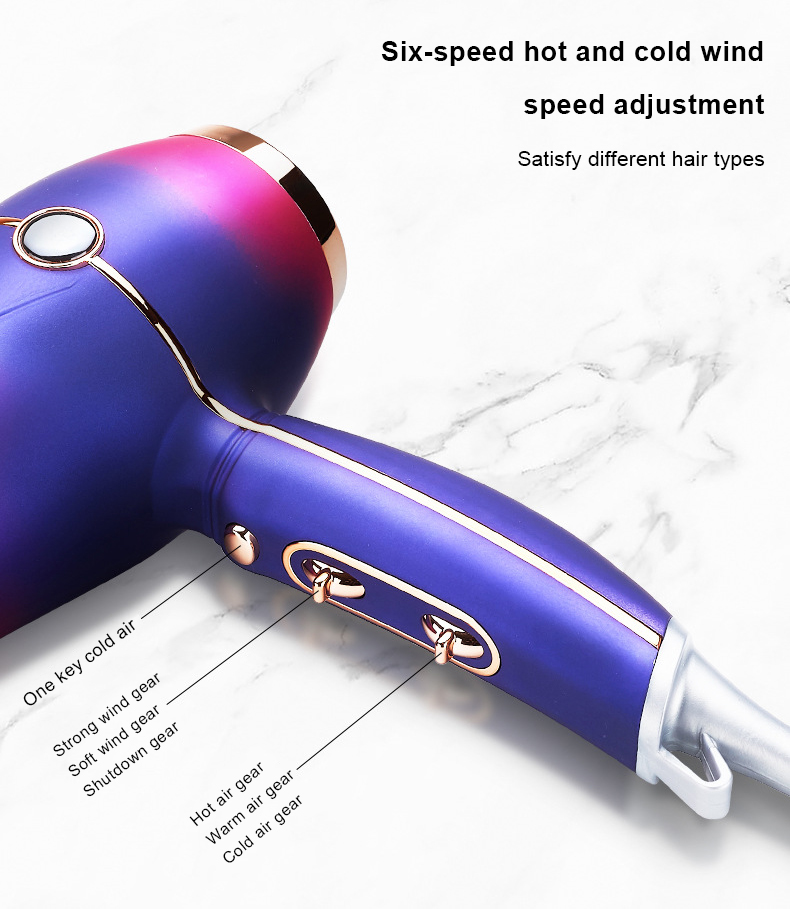 Υψηλής ποιότητας Professional Salon sonic AC Motor 2000w Diffuser Concentrator Dryer για σγουρά μαλλιά_voghion.com