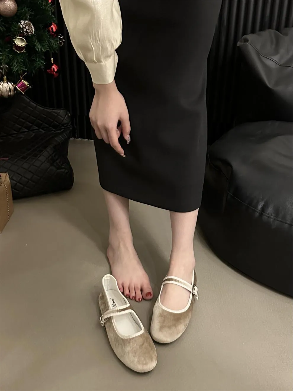 Mary jane instappers voor dames comfortabele platte schoenen_voghion.com