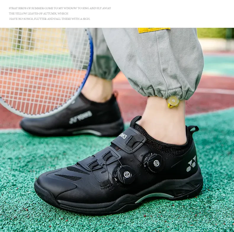 Badmintonschoenen heren nieuwe dames professionele antislip slijtvaste ademende roterende knoppen_voghion.com